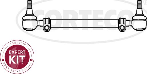 Corteco 49396073 - Поперечна рульова тяга autozip.com.ua