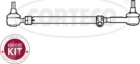 Corteco 49396212 - Поперечна рульова тяга autozip.com.ua