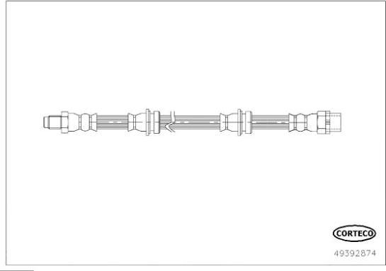 Corteco 49392874 - Гальмівний шланг autozip.com.ua