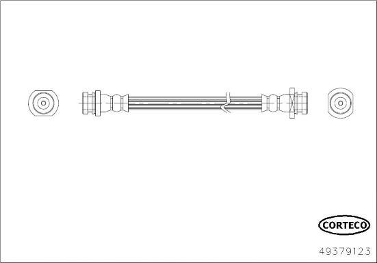 Corteco 49379123 - Гальмівний шланг autozip.com.ua