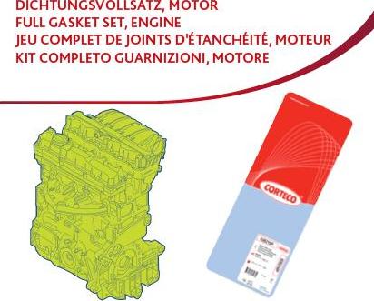 Corteco 83403715 - Комплект прокладок, двигун autozip.com.ua