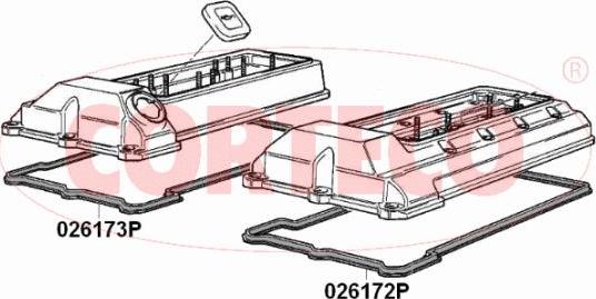 Corteco 026173P - Прокладка, кришка головки циліндра autozip.com.ua