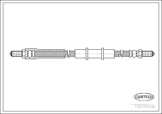 Corteco 19018458 - Гальмівний шланг autozip.com.ua