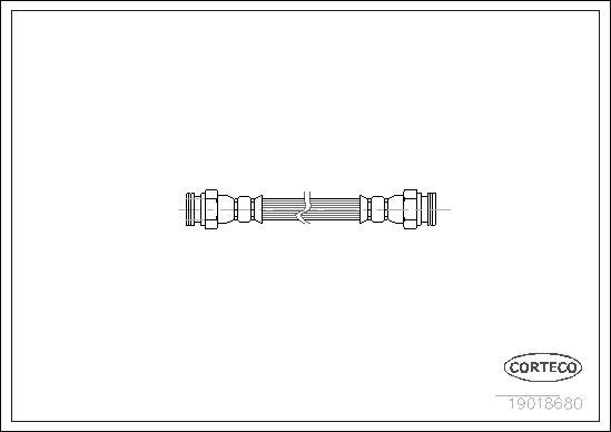 Corteco 19018680 - Гальмівний шланг autozip.com.ua