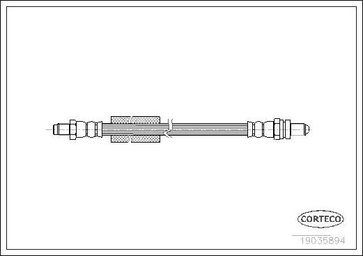 Corteco 19035894 - Гальмівний шланг autozip.com.ua