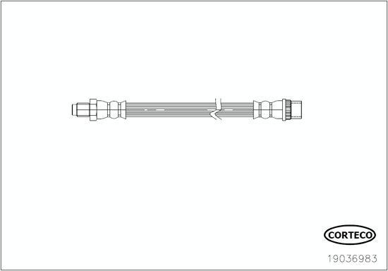 Corteco 19036983 - Гальмівний шланг autozip.com.ua