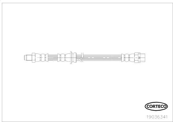 Corteco 19036341 - Гальмівний шланг autozip.com.ua