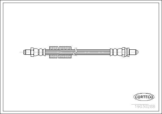 Corteco 19030288 - Гальмівний шланг autozip.com.ua