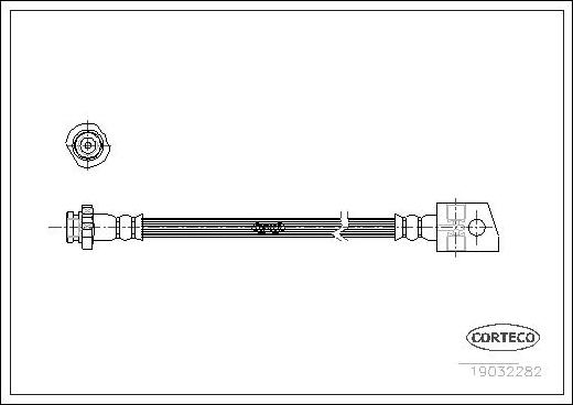 Corteco 19032282 - Гальмівний шланг autozip.com.ua
