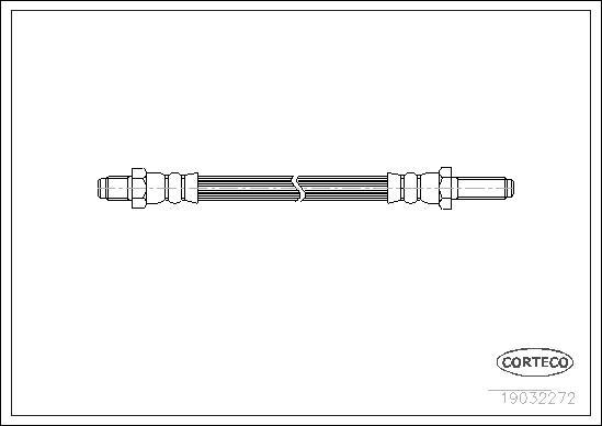 Corteco 19032272 - Гальмівний шланг autozip.com.ua