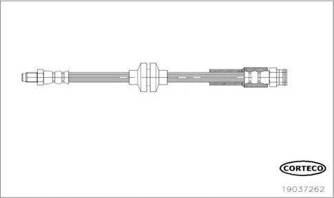 Corteco 19037262 - Гальмівний шланг autozip.com.ua