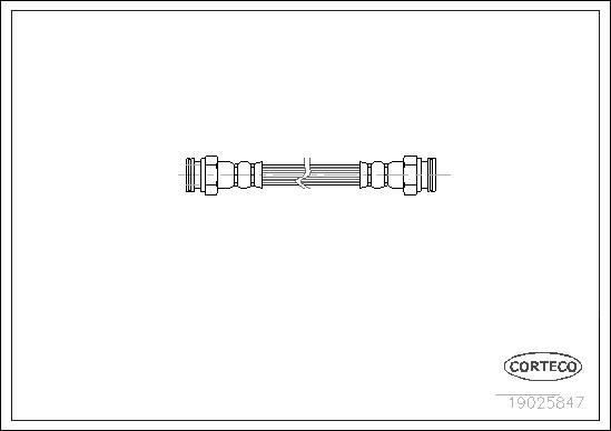 Corteco 19025847 - Гальмівний шланг autozip.com.ua