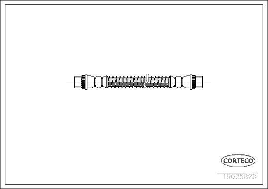 Corteco 19025820 - Гальмівний шланг autozip.com.ua