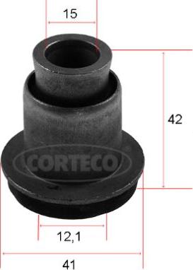 Corteco 80004766 - Сайлентблок, важеля підвіски колеса autozip.com.ua