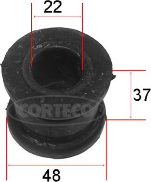 Corteco 80001169 - Втулка, стабілізатор autozip.com.ua