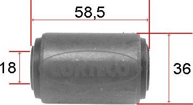 Corteco 21652450 - Сайлентблок, важеля підвіски колеса autozip.com.ua