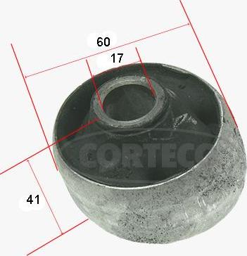 Corteco 21652141 - Сайлентблок, важеля підвіски колеса autozip.com.ua