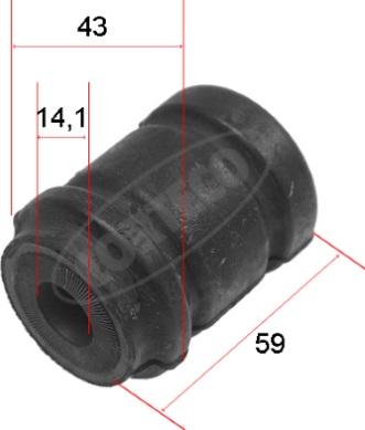 Corteco 21652362 - Сайлентблок, важеля підвіски колеса autozip.com.ua