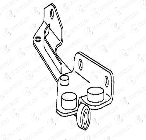 Covind C39/153 - Напрямна ролика, зсувні двері autozip.com.ua