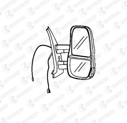 Covind D06/500 - Зовнішнє дзеркало, кабіна водія autozip.com.ua