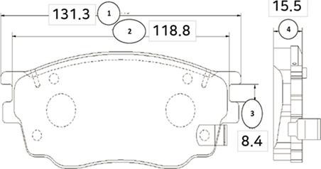 CTR GK0655 - Гальмівні колодки, дискові гальма autozip.com.ua