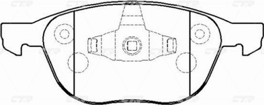 CTR GK0159P - Гальмівні колодки, дискові гальма autozip.com.ua