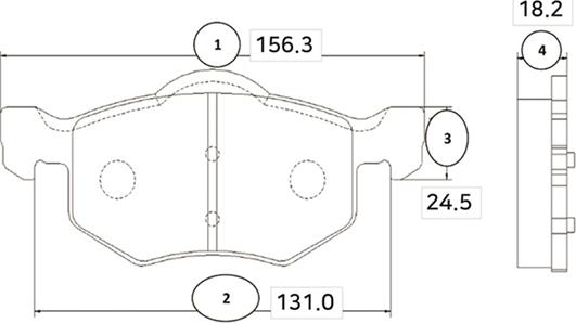 CTR GK0162 - Гальмівні колодки, дискові гальма autozip.com.ua