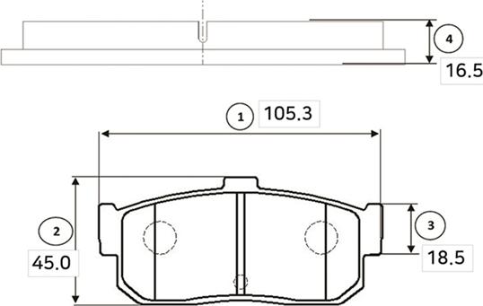 CTR GK0818 - Гальмівні колодки, дискові гальма autozip.com.ua