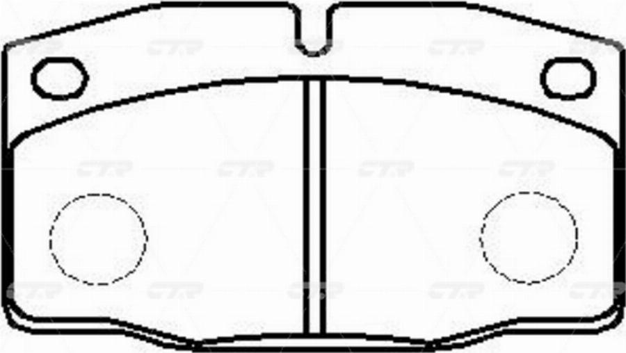 CTR GK0282 - Гальмівні колодки, дискові гальма autozip.com.ua