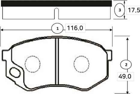 CTR GK0755 - Гальмівні колодки, дискові гальма autozip.com.ua