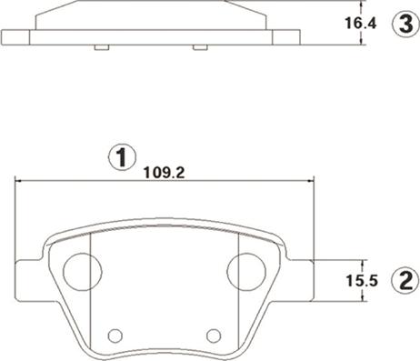 CTR GK1427 - Гальмівні колодки, дискові гальма autozip.com.ua