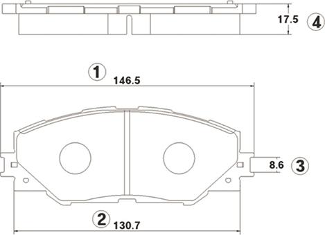 CTR GK1063 - Гальмівні колодки, дискові гальма autozip.com.ua