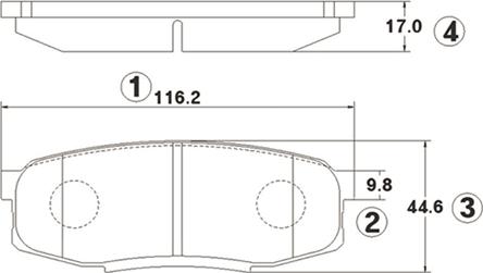 CTR GK1076 - Гальмівні колодки, дискові гальма autozip.com.ua