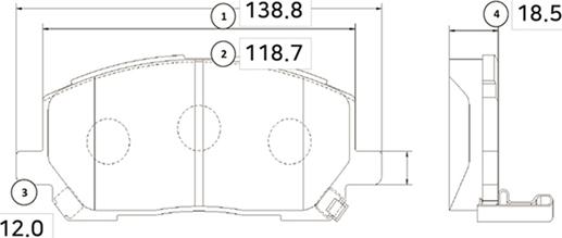 CTR GK1072 - Гальмівні колодки, дискові гальма autozip.com.ua