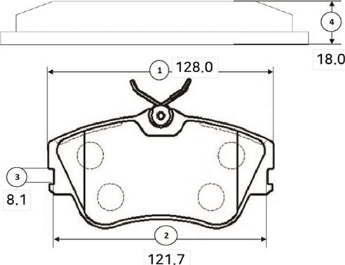 CTR GK1245 - Гальмівні колодки, дискові гальма autozip.com.ua