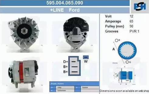 PSH 595.004.065.090 - Генератор autozip.com.ua