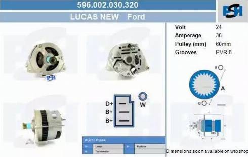 PSH 596.002.030.320 - Генератор autozip.com.ua