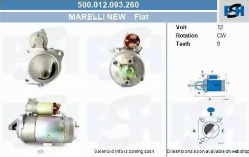PSH 500.012.093.260 - Стартер autozip.com.ua