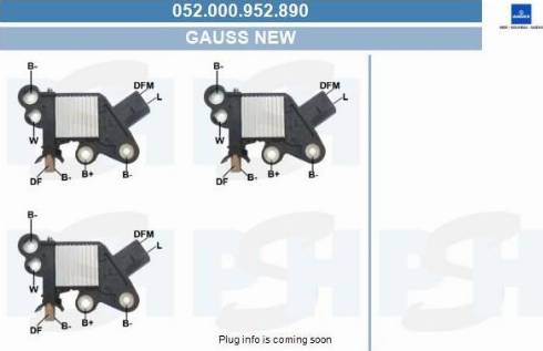 PSH 052.000.952.890 - Регулятор напруги генератора autozip.com.ua