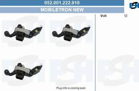 PSH 052.001.222.910 - Регулятор напруги генератора autozip.com.ua