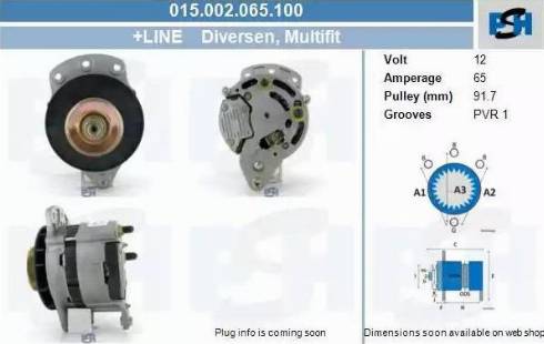 PSH 015.002.065.100 - Генератор autozip.com.ua