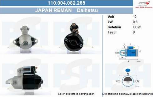 PSH 110.004.082.265 - Стартер autozip.com.ua