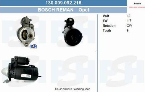 PSH 130.009.092.216 - Стартер autozip.com.ua