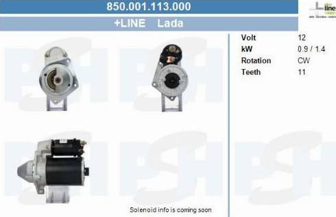 PSH 850.001.113.000 - Стартер autozip.com.ua
