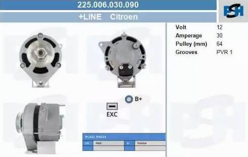 PSH 225.006.030.090 - Генератор autozip.com.ua