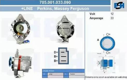 PSH 705.001.033.090 - Генератор autozip.com.ua