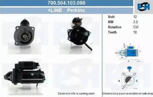 PSH 700.504.103.090 - Стартер autozip.com.ua