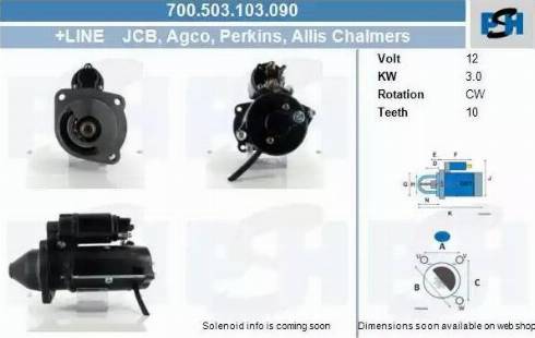 PSH 700.503.103.090 - Стартер autozip.com.ua