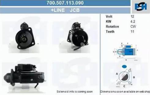 PSH 700.507.113.090 - Стартер autozip.com.ua