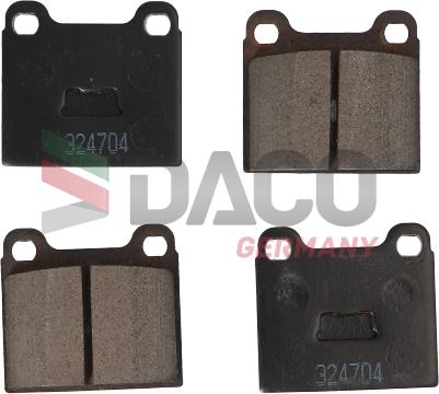 DACO 324704 - Гальмівні колодки, дискові гальма autozip.com.ua